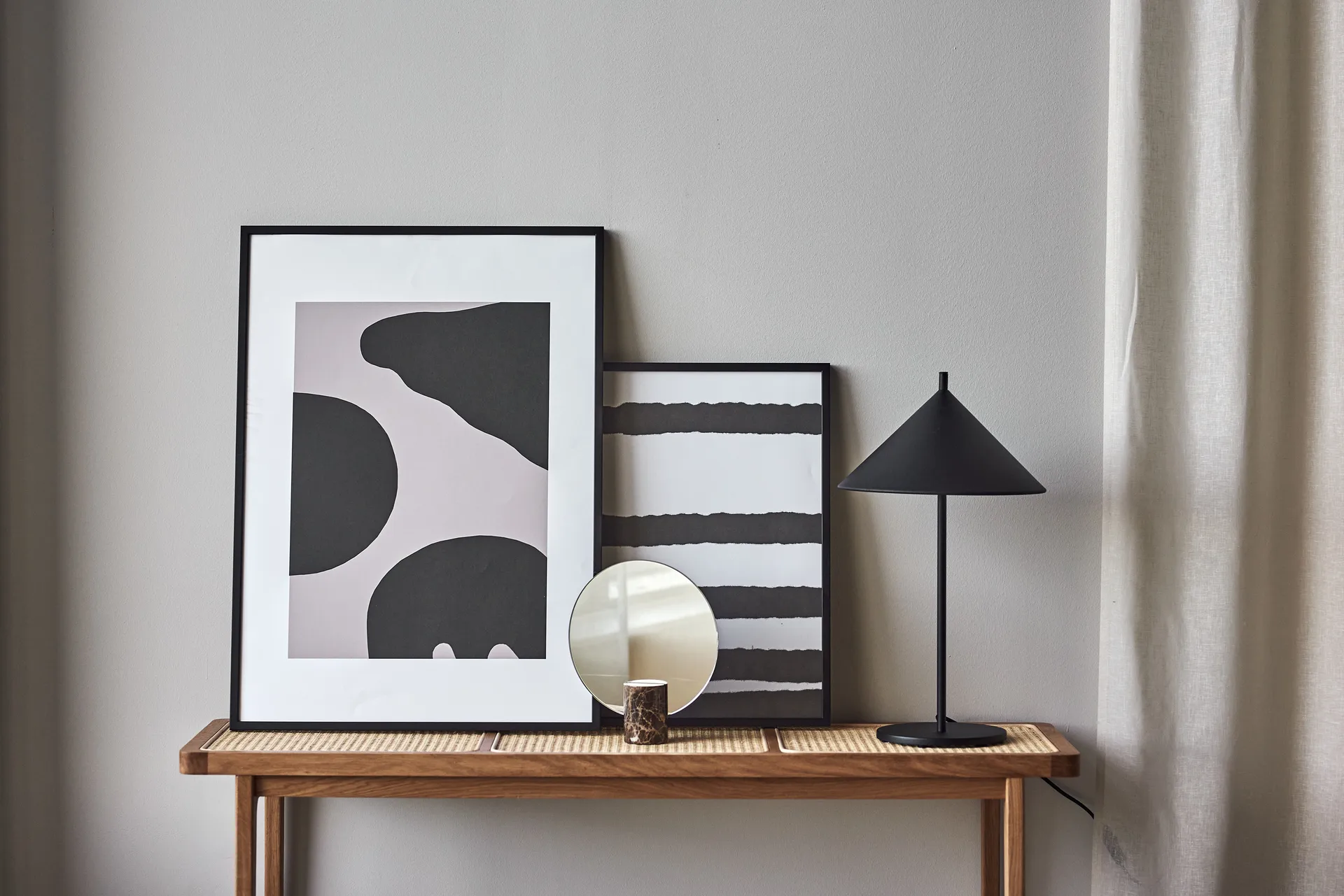 Contour poster grey, 50x70 cm Scandi Living