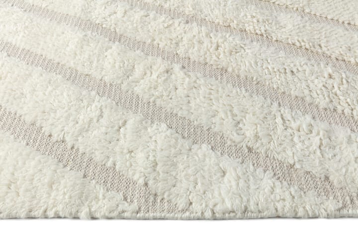 Cozy line wool carpet natural white - 200x300 cm - Scandi Living