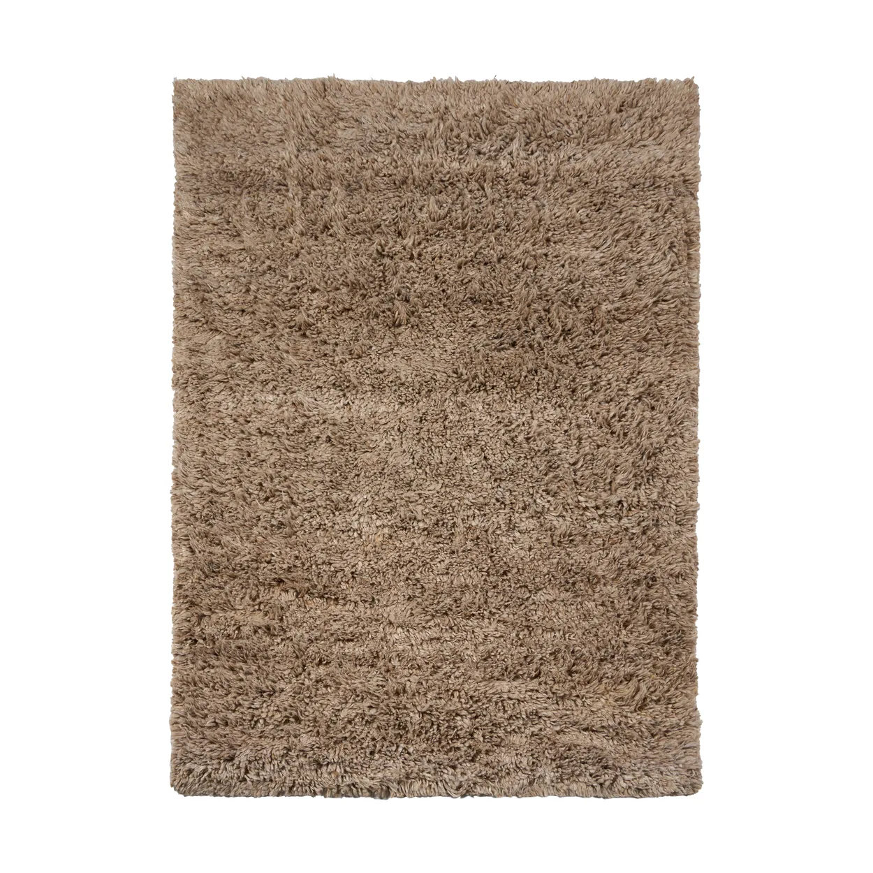 Scandi Living Cozy wool rug beige 170x240 cm | Scandinavian Design | Fringe & Deep pile rugs | Beige
