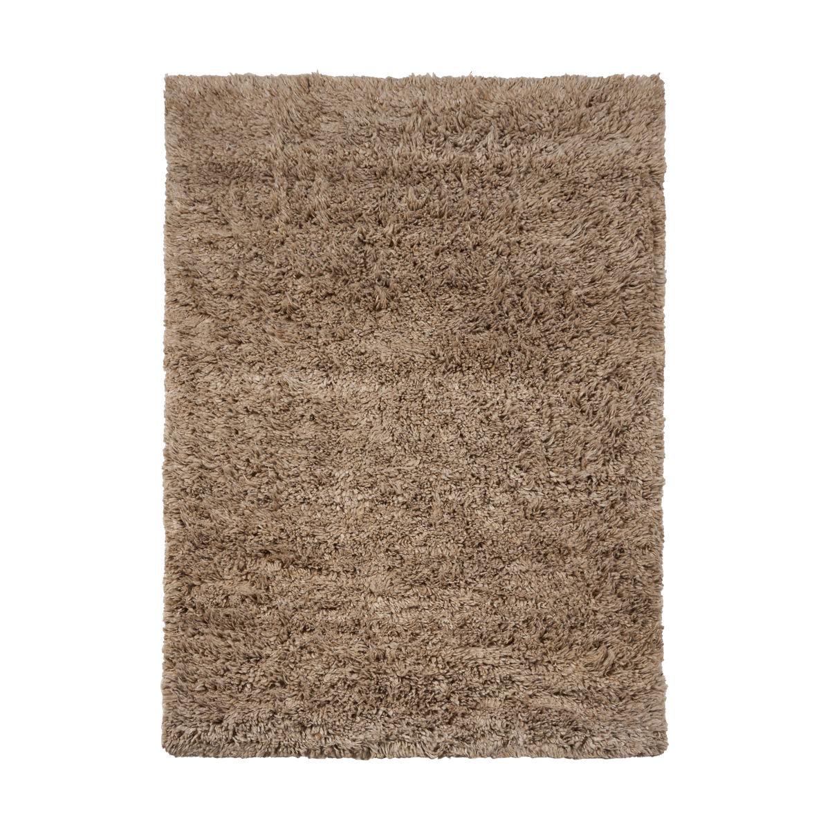 Scandi Living Cozy wool rug beige 170x240 cm | Scandinavian Design | Fringe & Deep pile rugs | Beige