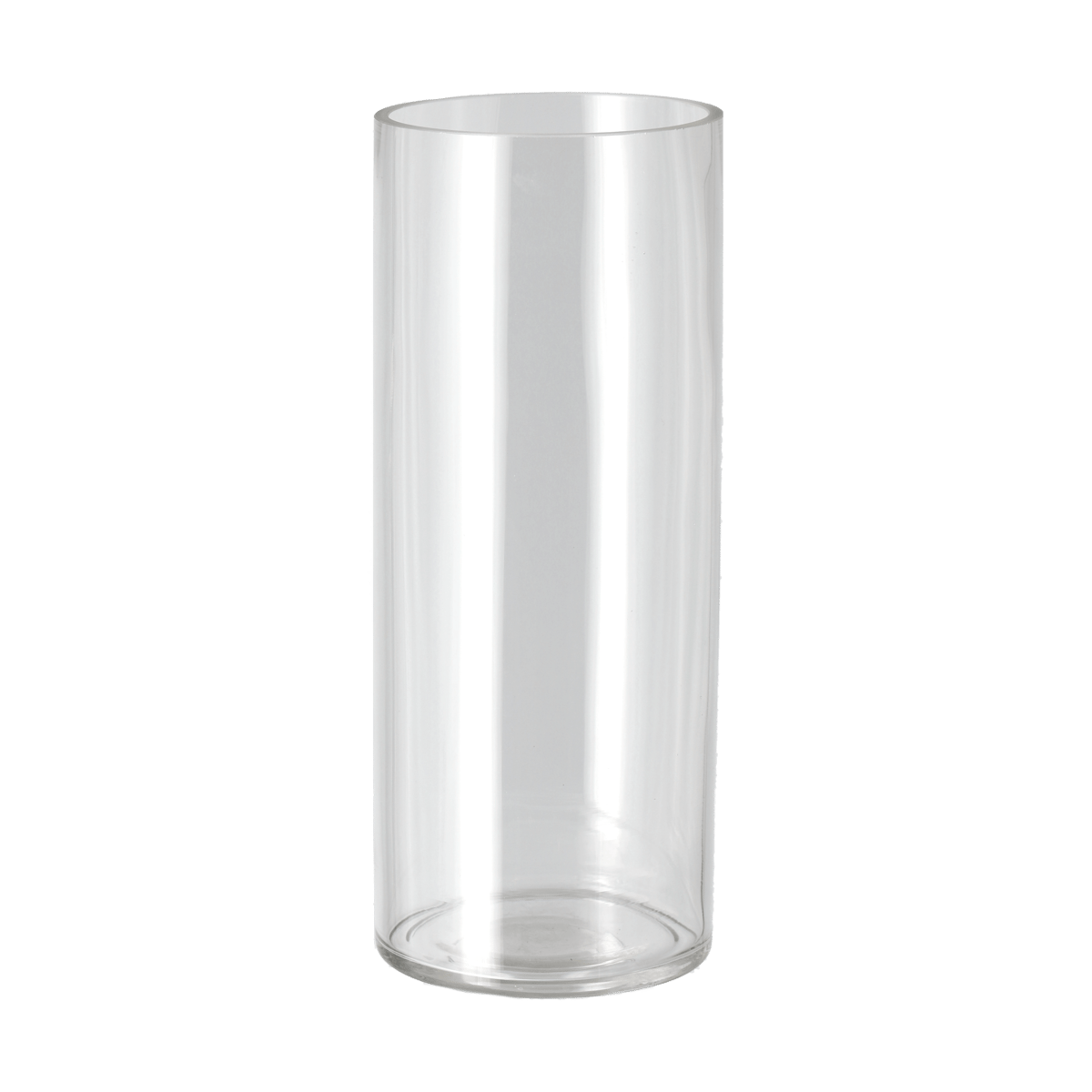 Scandi Living Cylinder vase o10x25 cm Clear | Scandinavian Design | Vases | Transparent