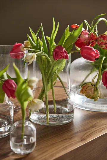 Dew vase Ø6.5x10 cm - Clear - Scandi Living