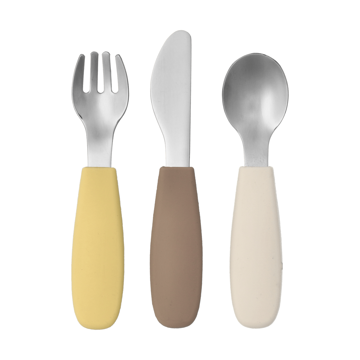 Scandi Living Dine cutlery set silicone 3 pieces Taupe