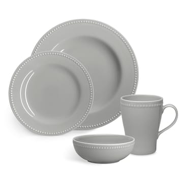 Dots breakfast bowl 60 cl 4-pack - grey - Scandi Living