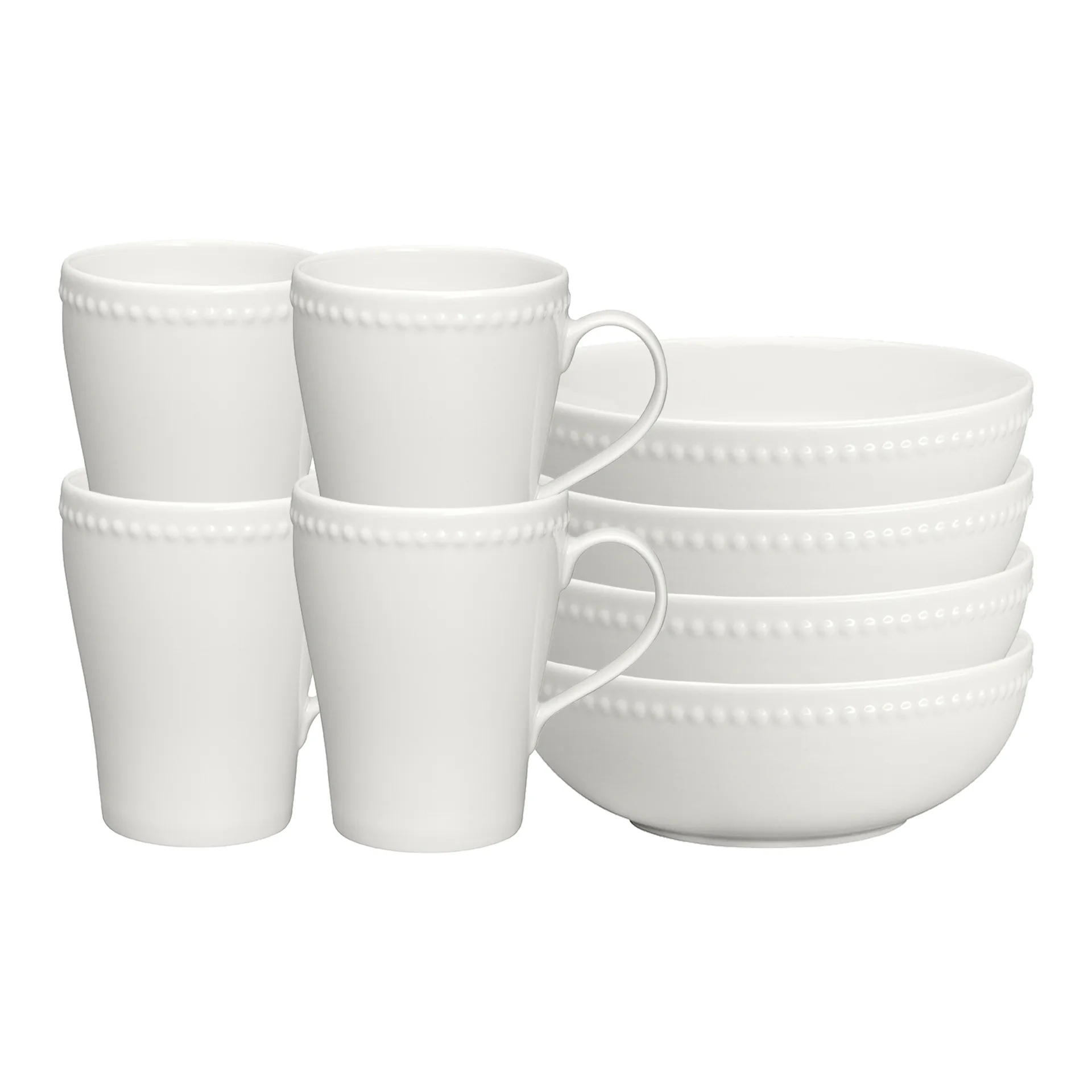 Dots breakfast set, white Scandi Living