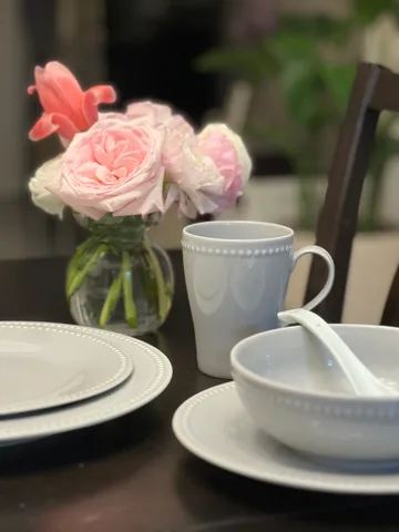 Dots mug 35 cl 4-pack - Grey - Scandi Living