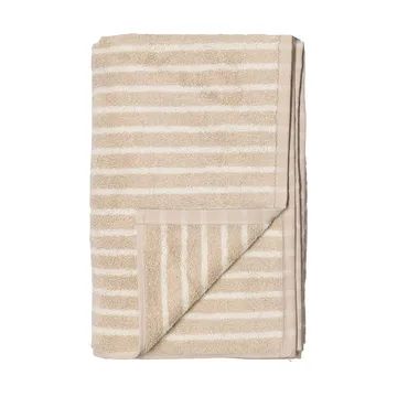 Drift bath towel 100x150 cm - Beige-white - Scandi Living