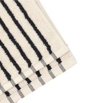 Drift bath towel 100x150 cm - White-black - Scandi Living