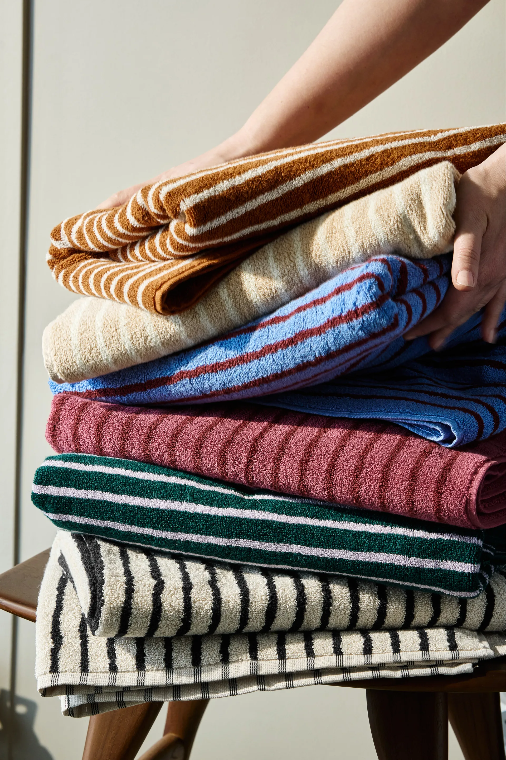 Drift bath towel 70x140 cm, Pink-red Scandi Living