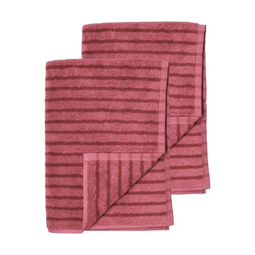 Drift bath towels 100x150 cm 2-pack - Pink-red - Scandi Living