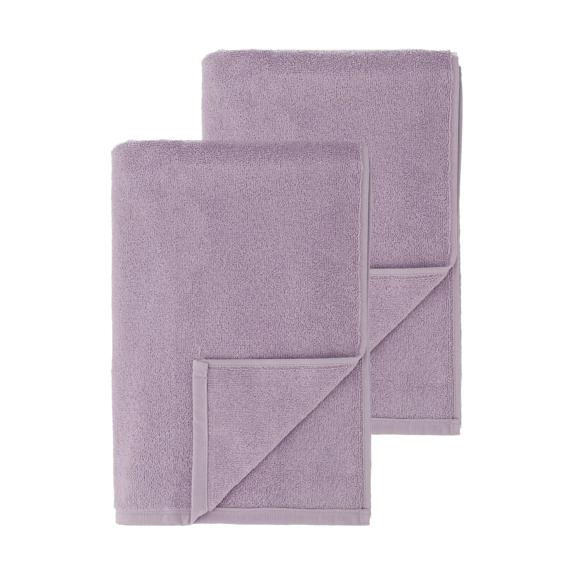 Drift bath towels 100x150 cm 2-pack - Purple Scandi Living