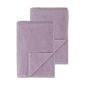 Drift bath towels 100x150 cm 2-pack - Purple - Scandi Living