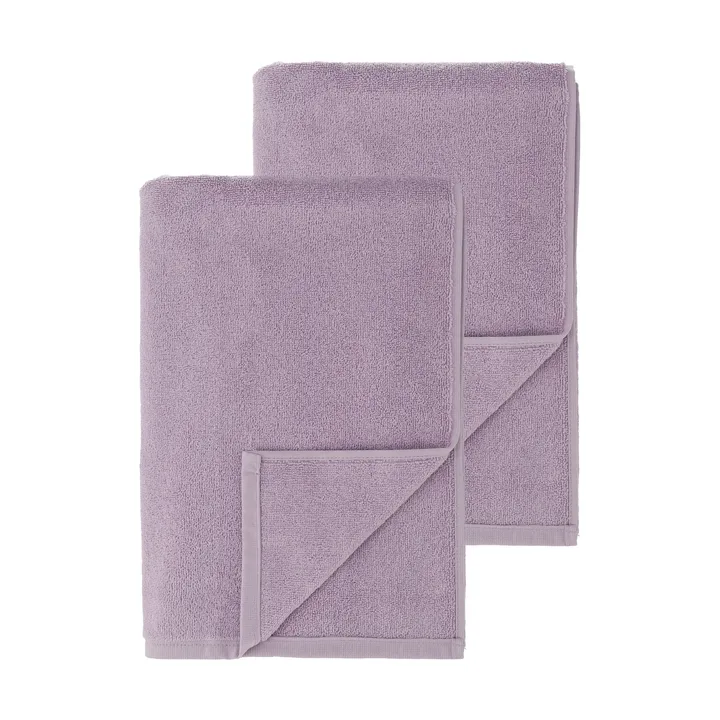 Drift bath towels 100x150 cm 2-pack - Purple - Scandi Living