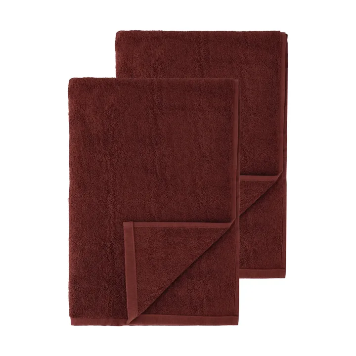 Drift bath towels 100x150 cm 2-pack - Red - Scandi Living