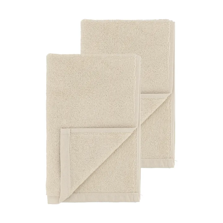 Drift bath towels 100x150 cm 2-pack - White - Scandi Living