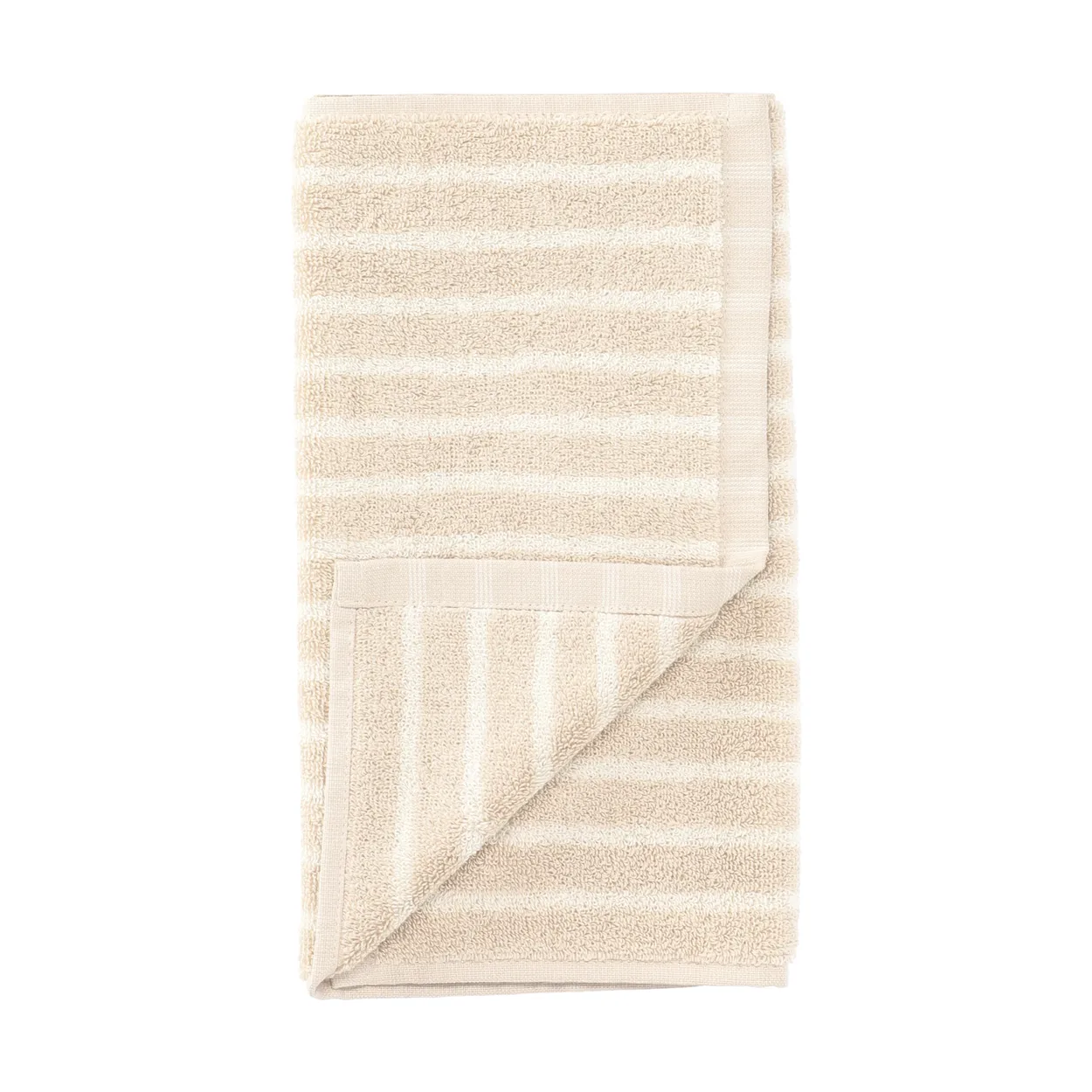 Scandi Living Drift towel 30x50 cm Beige-white | Scandinavian Design | Bath towels | Beige