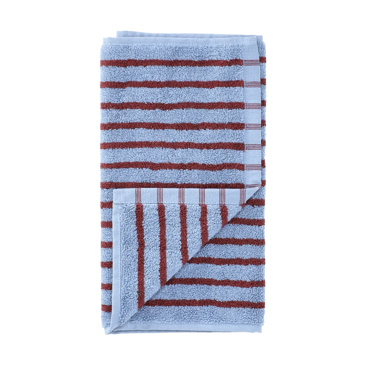 Scandi Living Drift towel 30x50 cm Blue-red | Scandinavian Design | Bath towels | Blue