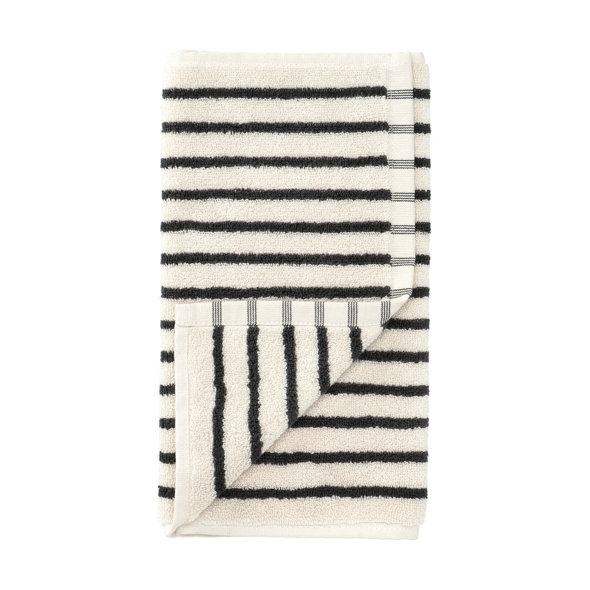 Drift towel 30x50 cm, White-black Scandi Living