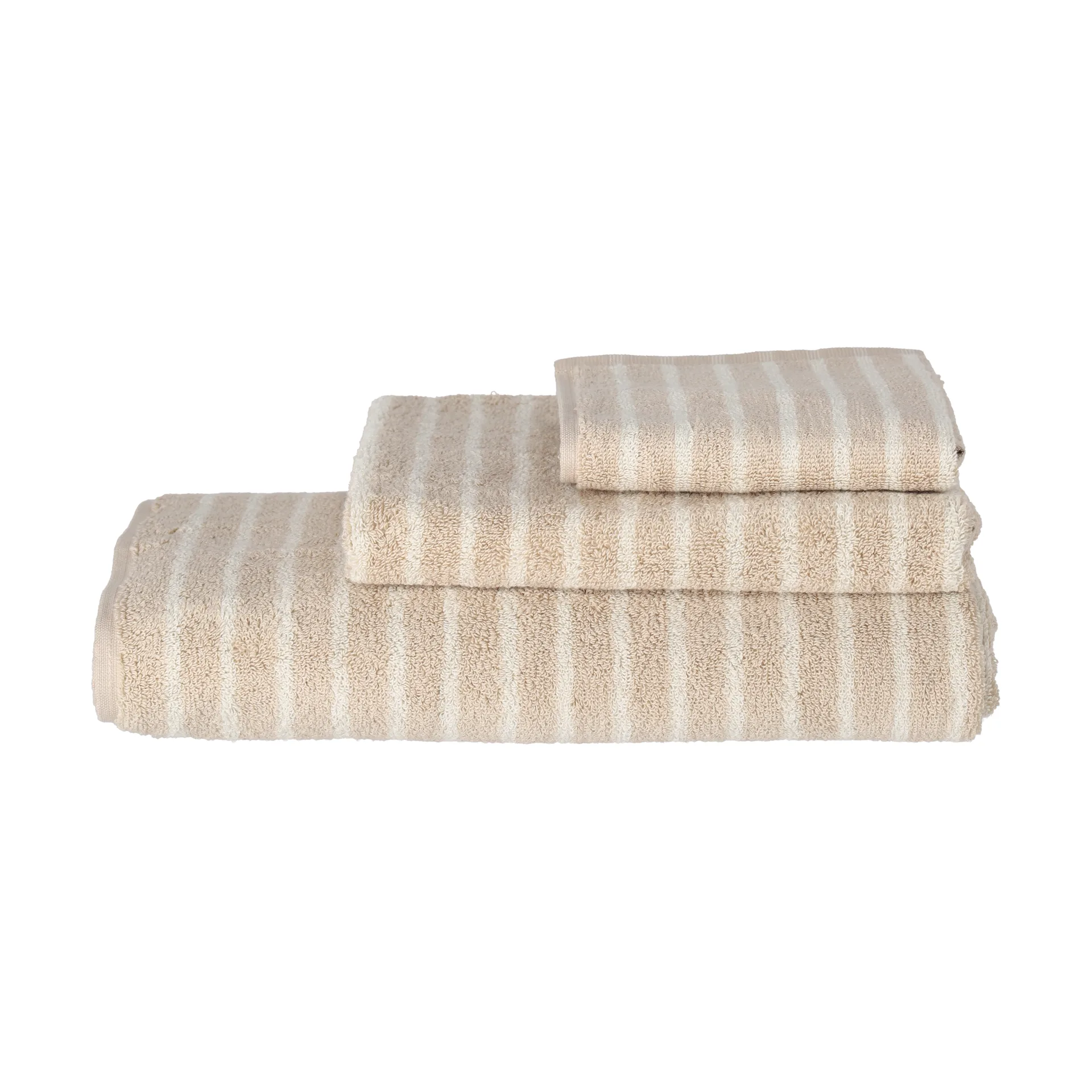 Drift towel 50x70 cm, Beige-white Scandi Living