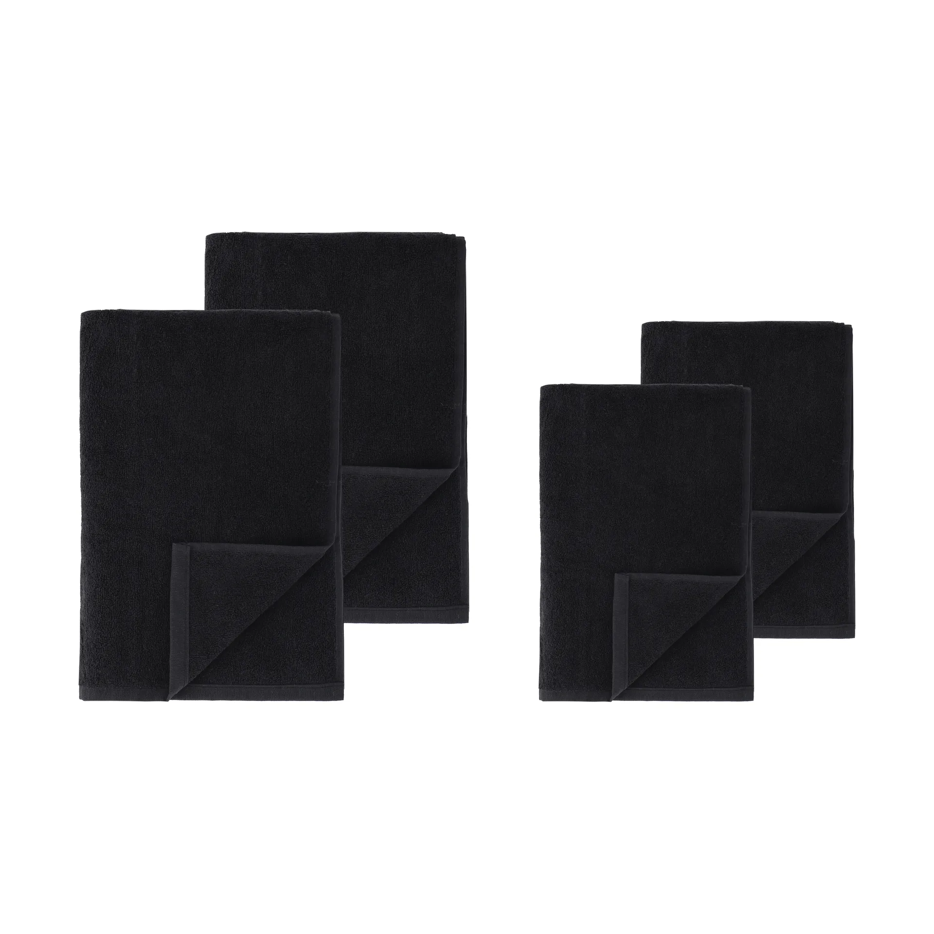 Drift towel set 4 pieces - Black Scandi Living