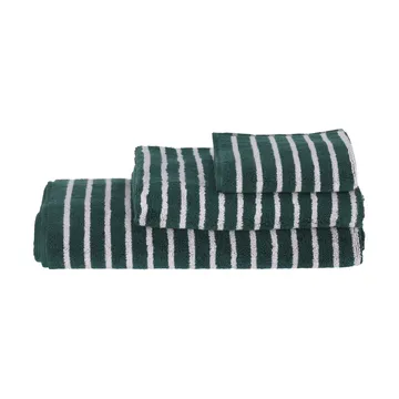 Drift towel set 4 pieces - Green-purple - undefined - Scandi Living