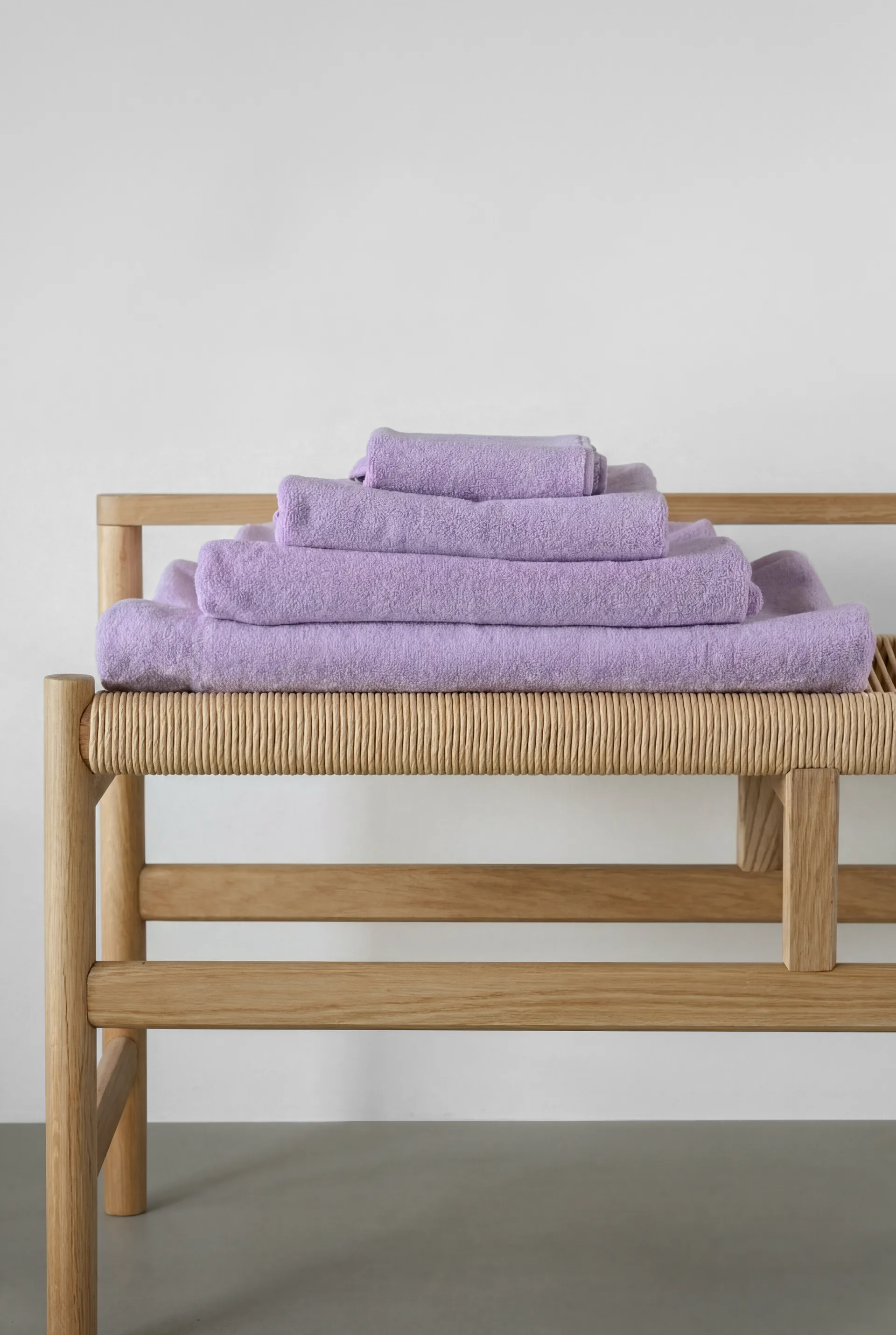 Drift towel set 4 pieces - Purple Scandi Living
