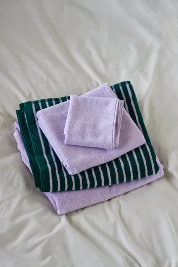 Drift towel set 4 pieces - Purple - Scandi Living