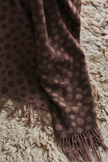 Droplets cotten throw 130x185 cm - Brown - Scandi Living