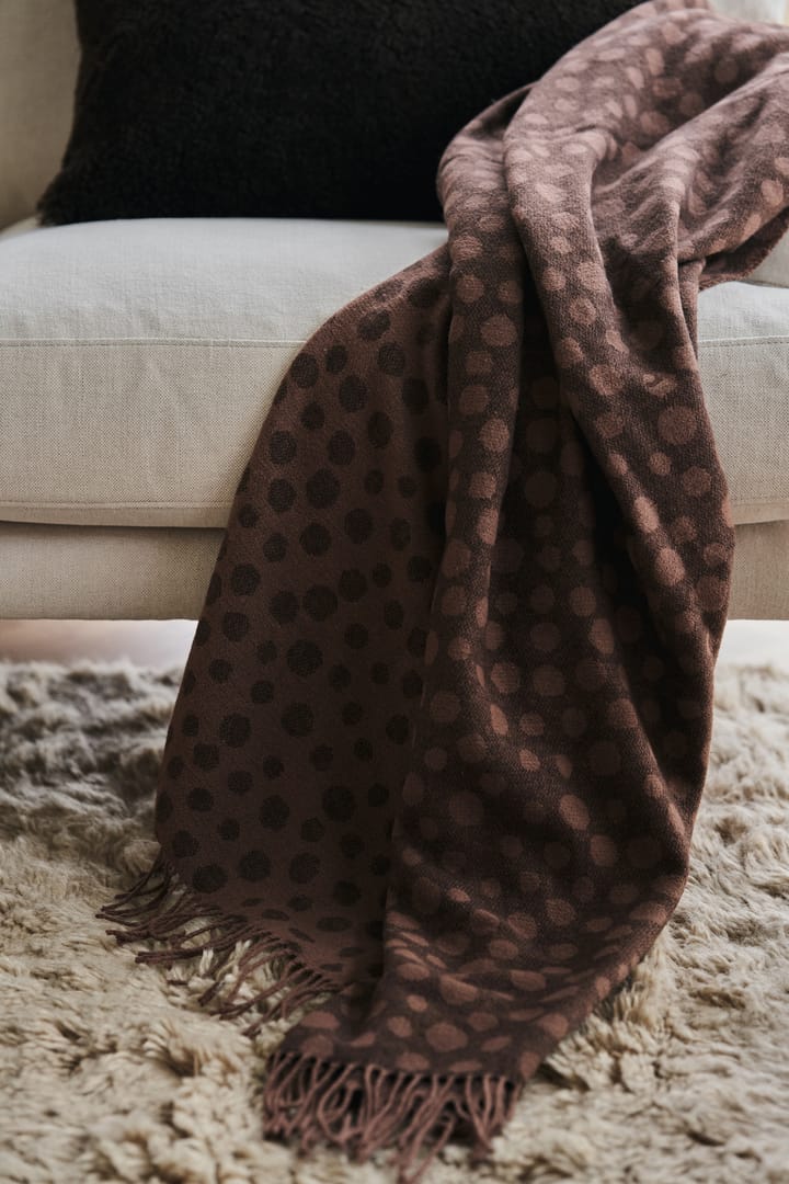 Droplets cotten throw 130x185 cm - Brown - Scandi Living