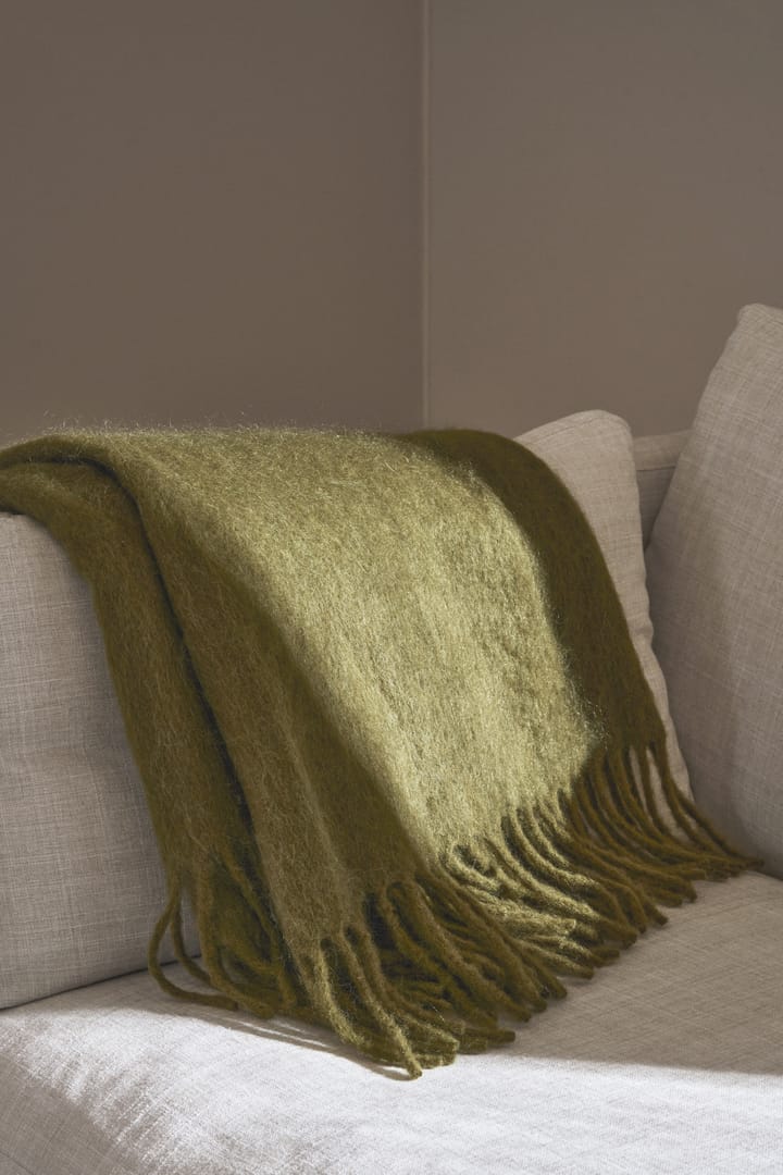 Dune mohair throw 130x170 cm, Olive Scandi Living