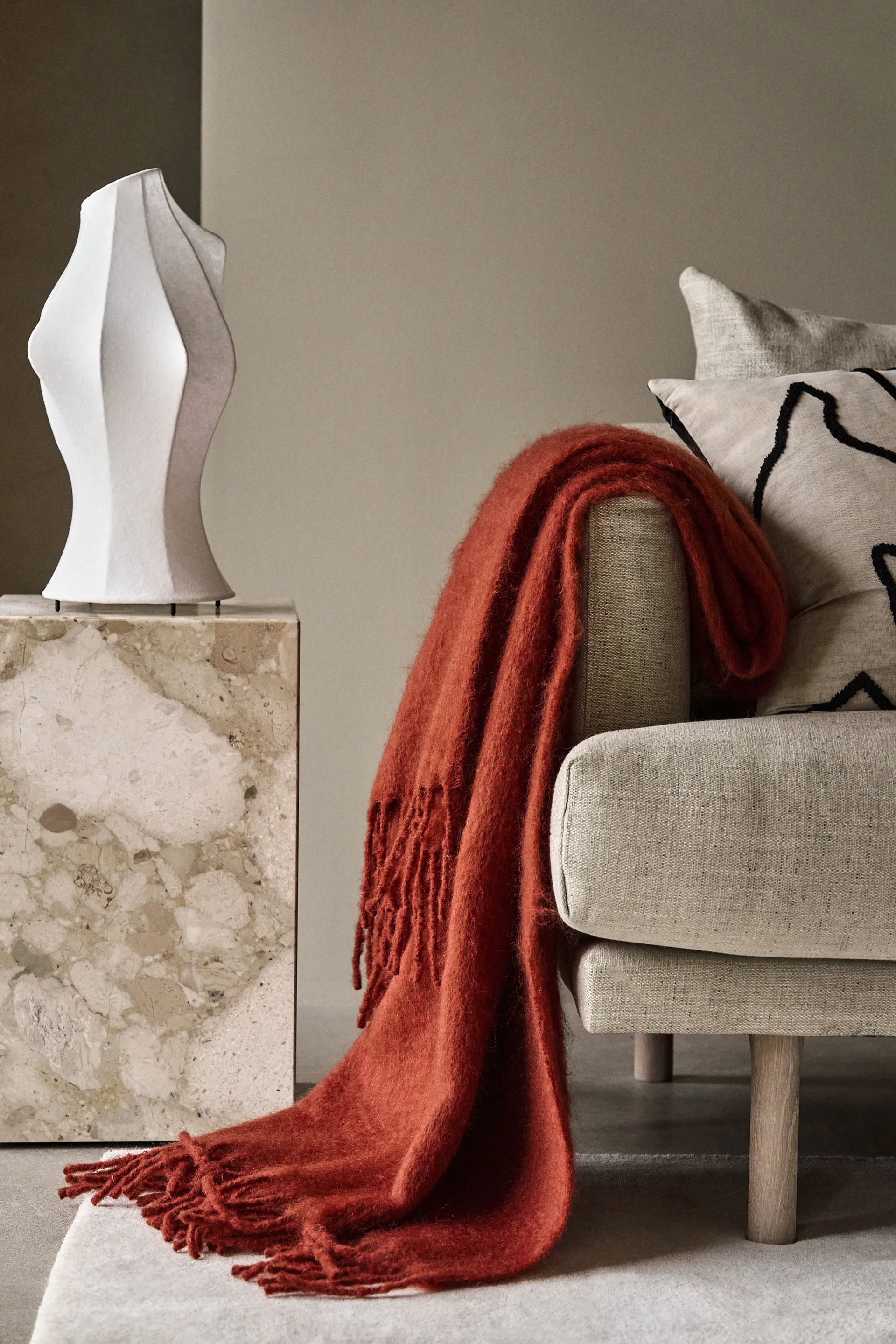 Dune mohair throw 130x170 cm, Sienna Scandi Living
