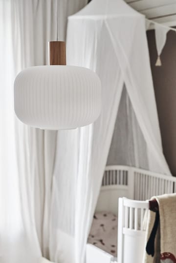 Fair ceiling lamp Ø30 cm - Frosted glass-ash - Scandi Living