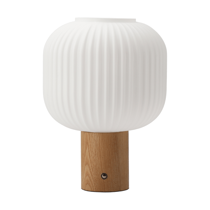 Fair portable table lamp, Frosted glass box Scandi Living