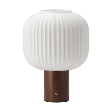 Fair portable table lamp - Frosted glass-dark stained ash - Scandi Living