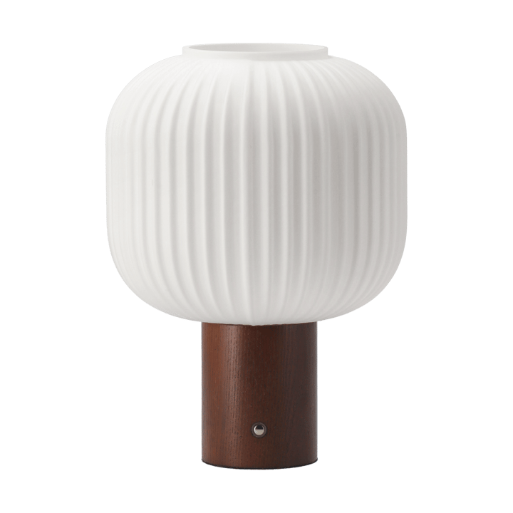 Fair portable table lamp - Frosted glass-dark stained ash - Scandi Living