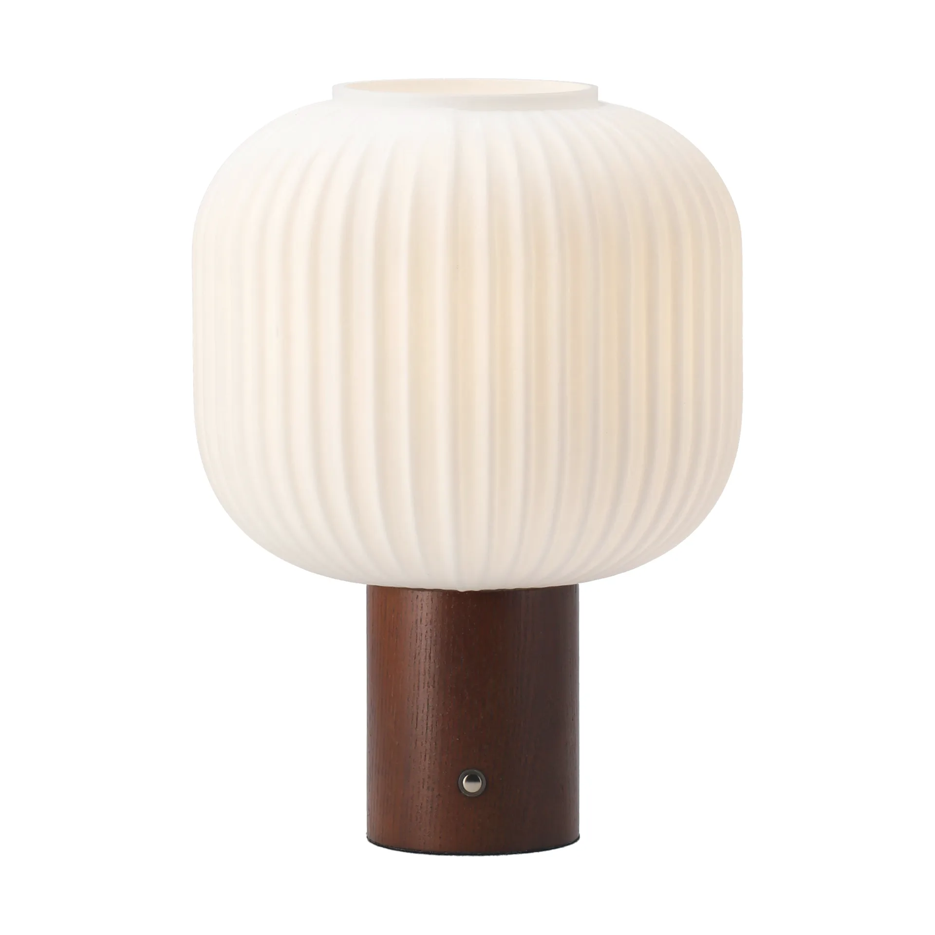 Fair portable table lamp, Frosted glass-dark stained ash Scandi Living