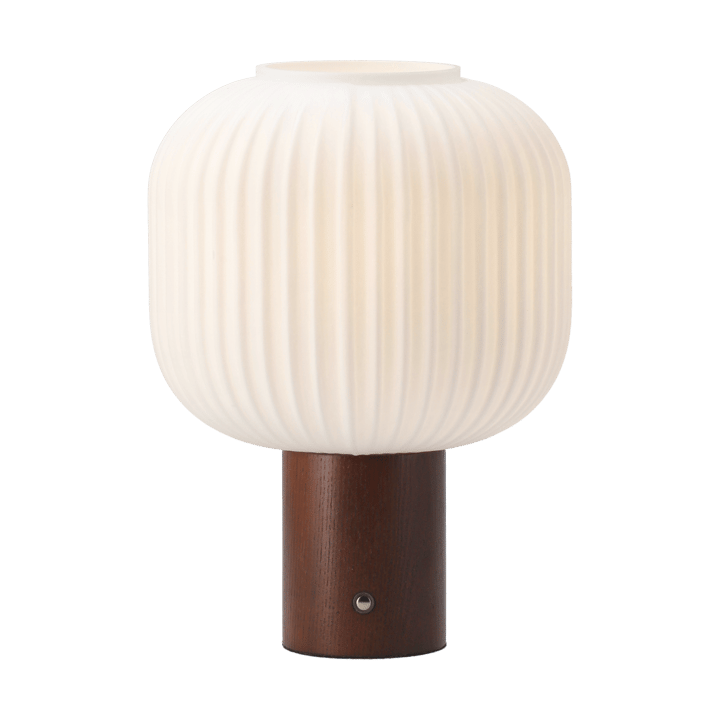 Fair portable table lamp, Frosted glass-dark stained ash Scandi Living