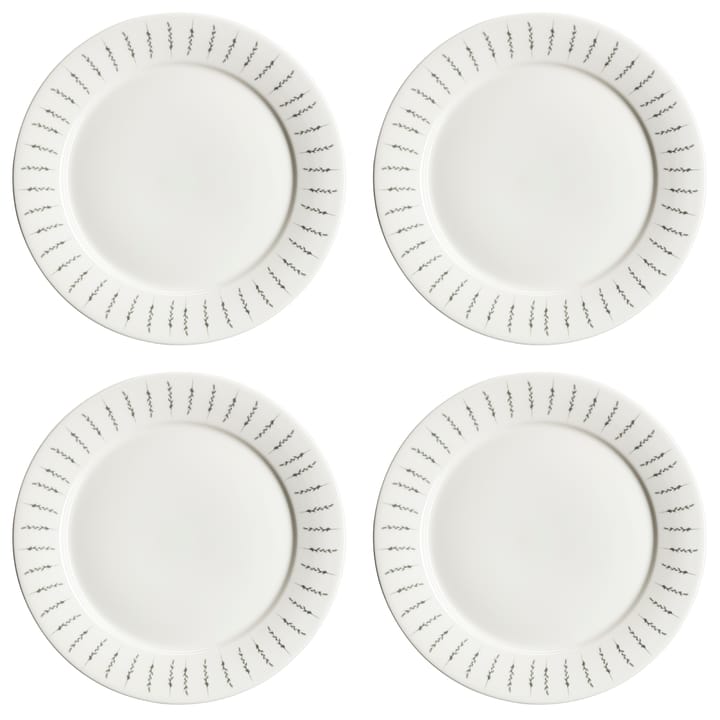 Fårsvingel plate 28 cm 4-pack - white - Scandi Living