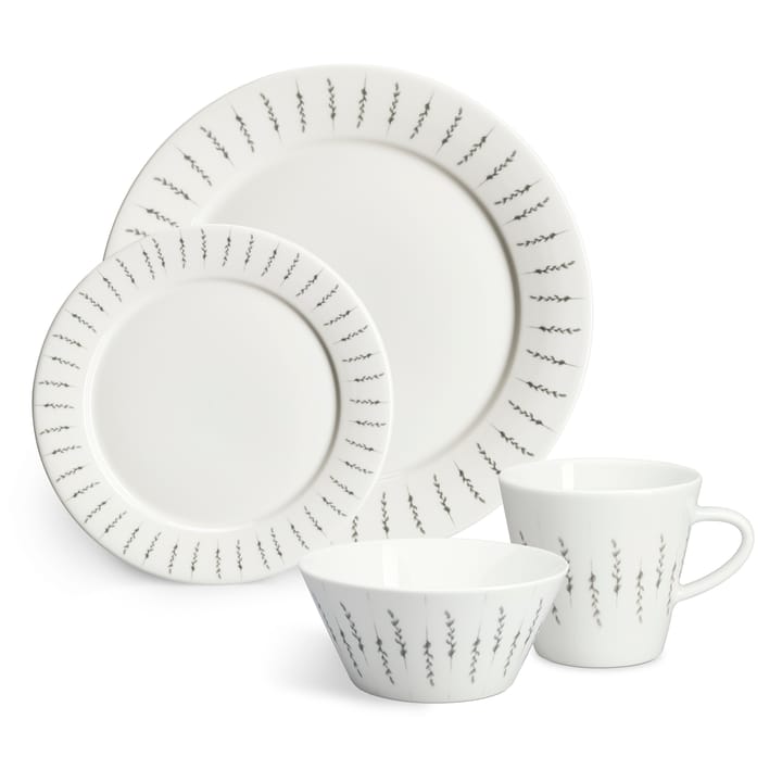 Fårsvingel plate 28 cm 4-pack - white - Scandi Living