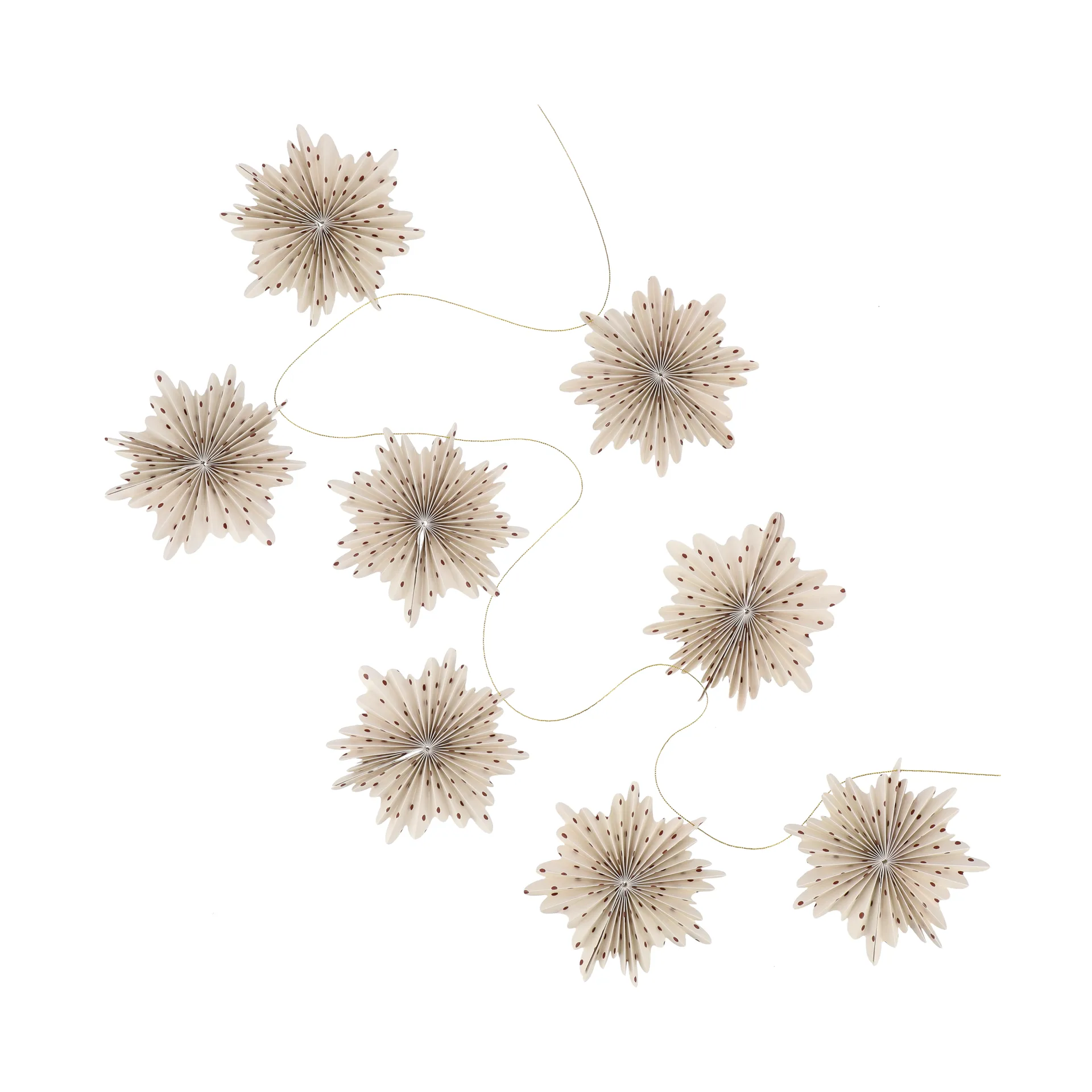 Festive garland 3 m, Red polka-dot Scandi Living