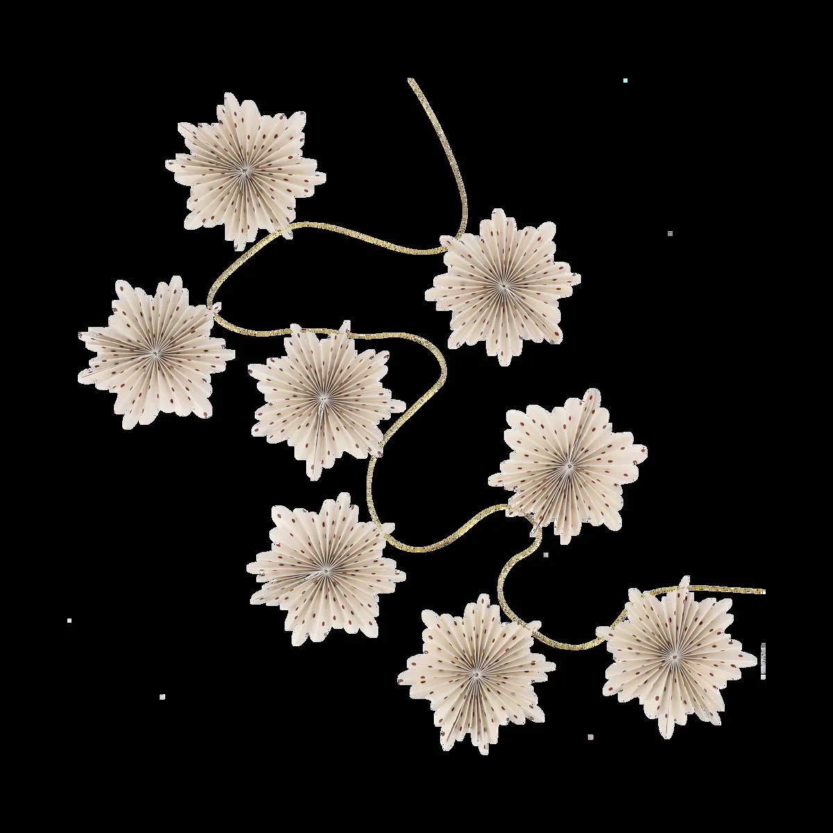 Scandi Living Festive garland 3 m Red polka-dot