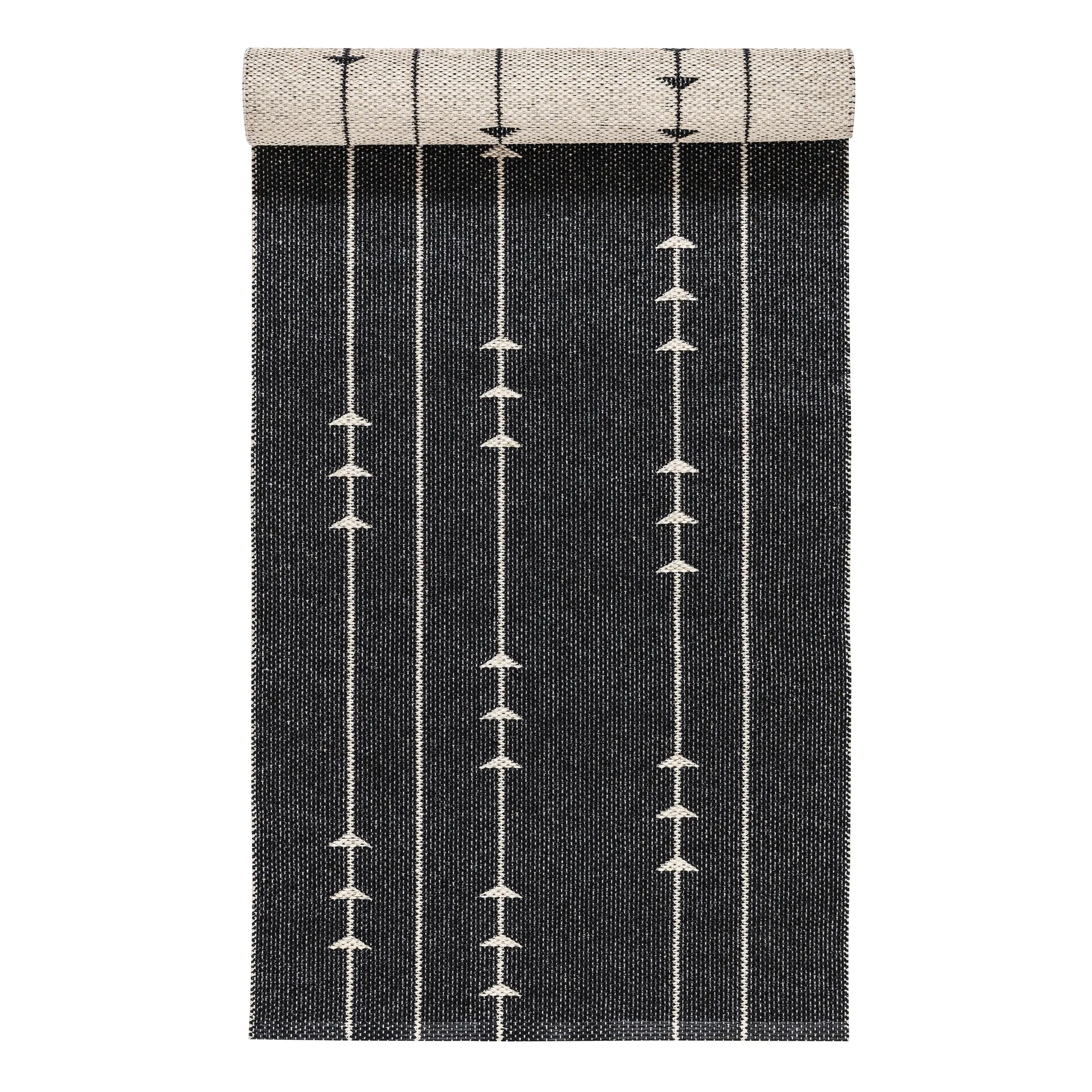 Fir rug nude-black, 70x150 cm Scandi Living