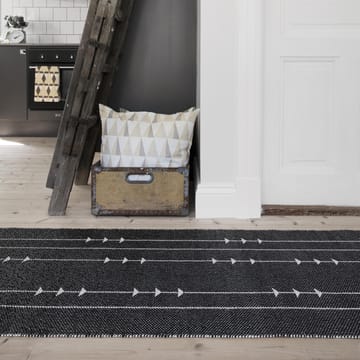 Fir rug nude-black - 70x250 cm - Scandi Living