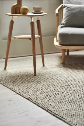 Flock wool carpet beige - 170x240 cm - Scandi Living