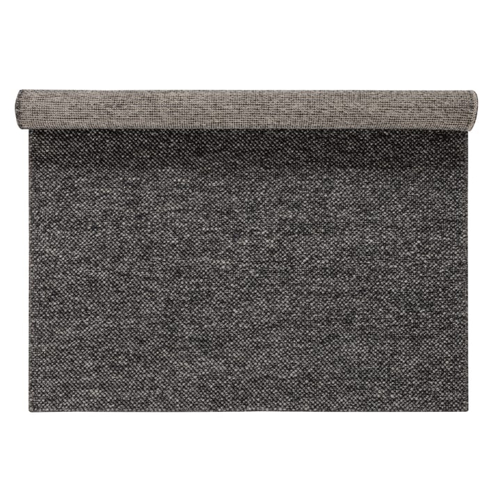 Flock wool carpet dark grey - 170x240 cm - Scandi Living