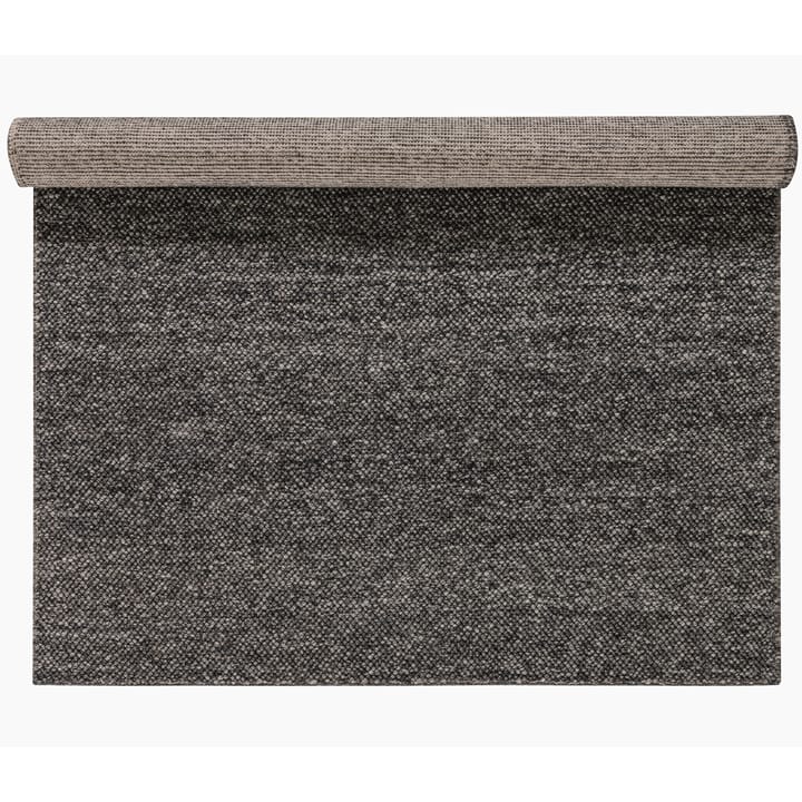 Flock wool carpet dark grey - 200x300 cm - Scandi Living