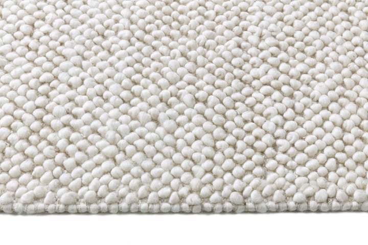 Flock wool carpet natural white - 200x300 cm - Scandi Living