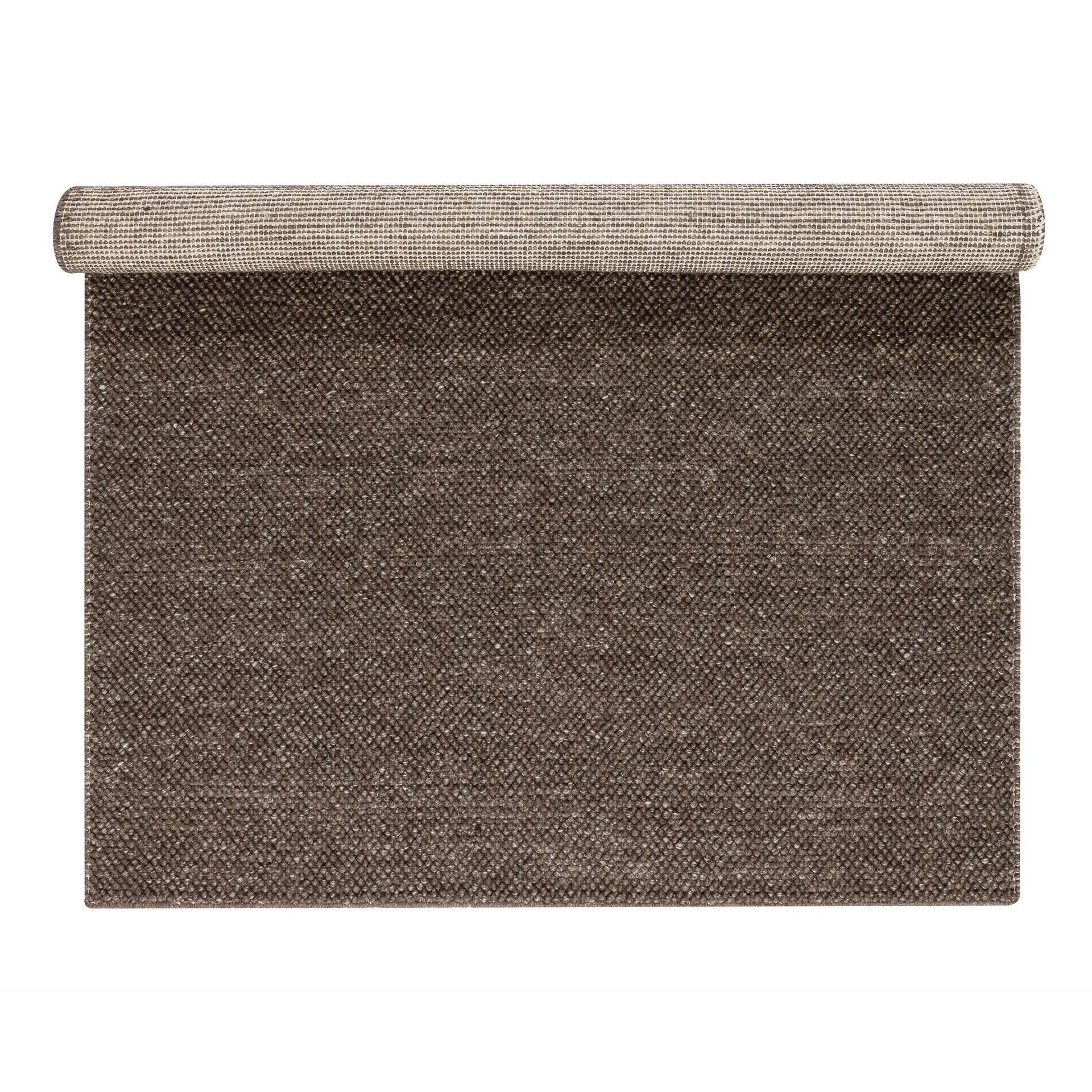Flock wool carpet nautral brown, 200x300 cm Scandi Living