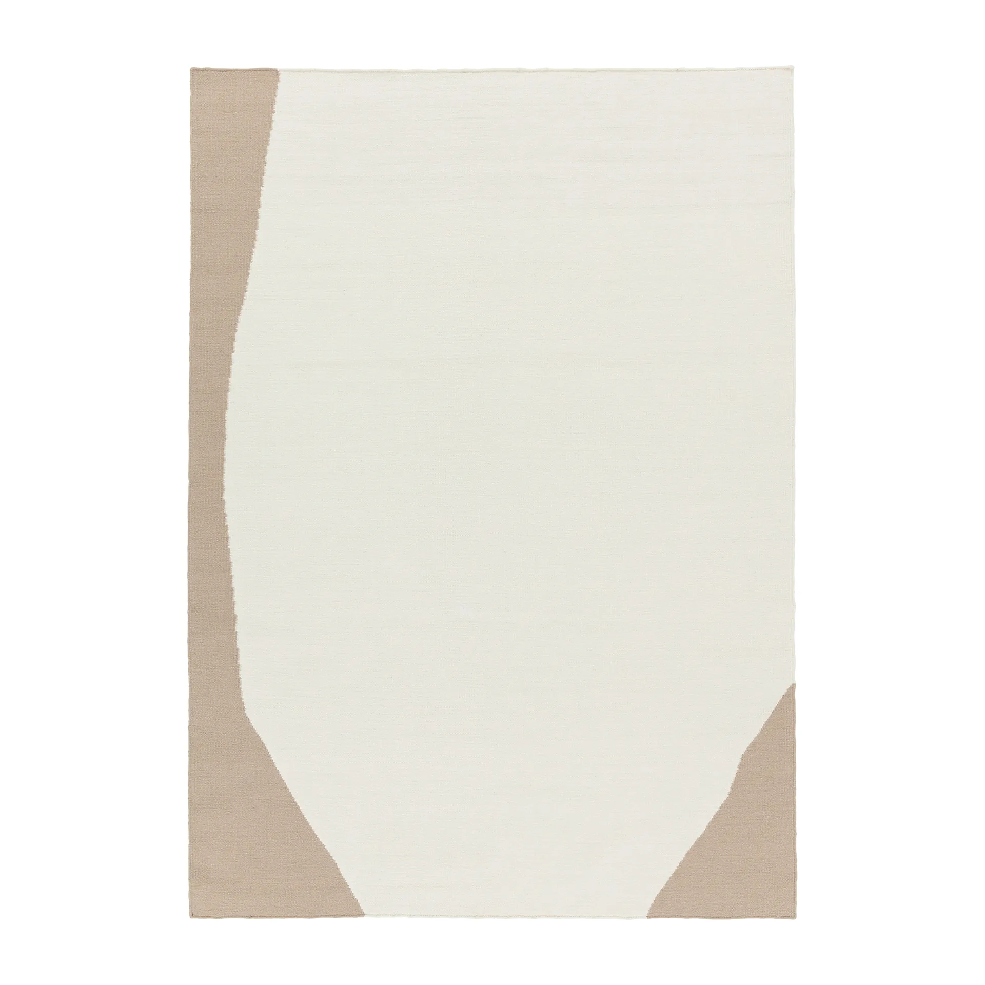 Flow kelim rug white-beige, 170x240 cm Scandi Living