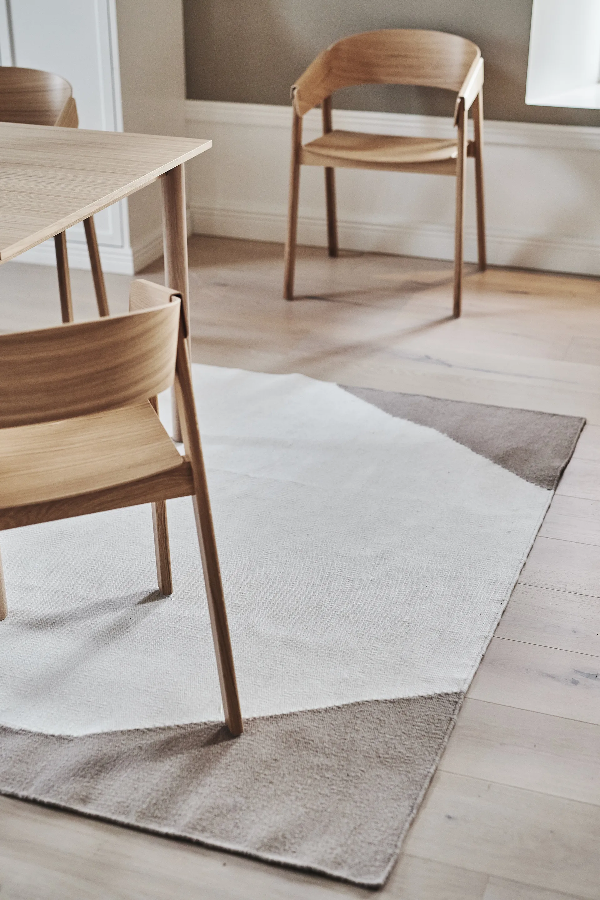 Flow kelim rug white-beige, 170x240 cm Scandi Living